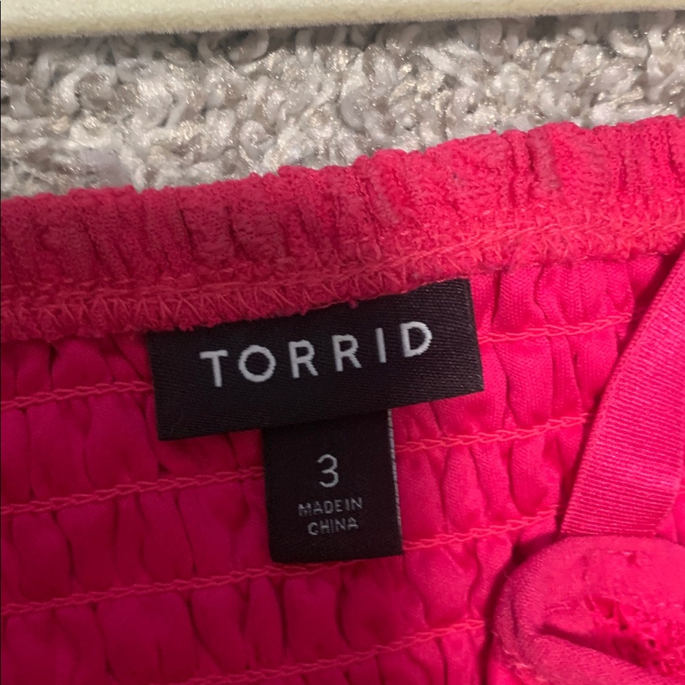 Torrid Pink Lace Corset Top Size 3X - Picture 8 of 10